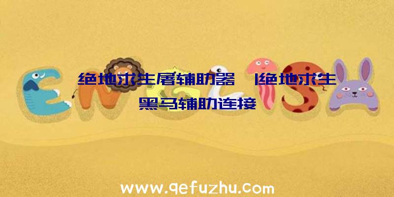 「绝地求生屠辅助器」|绝地求生黑马辅助连接